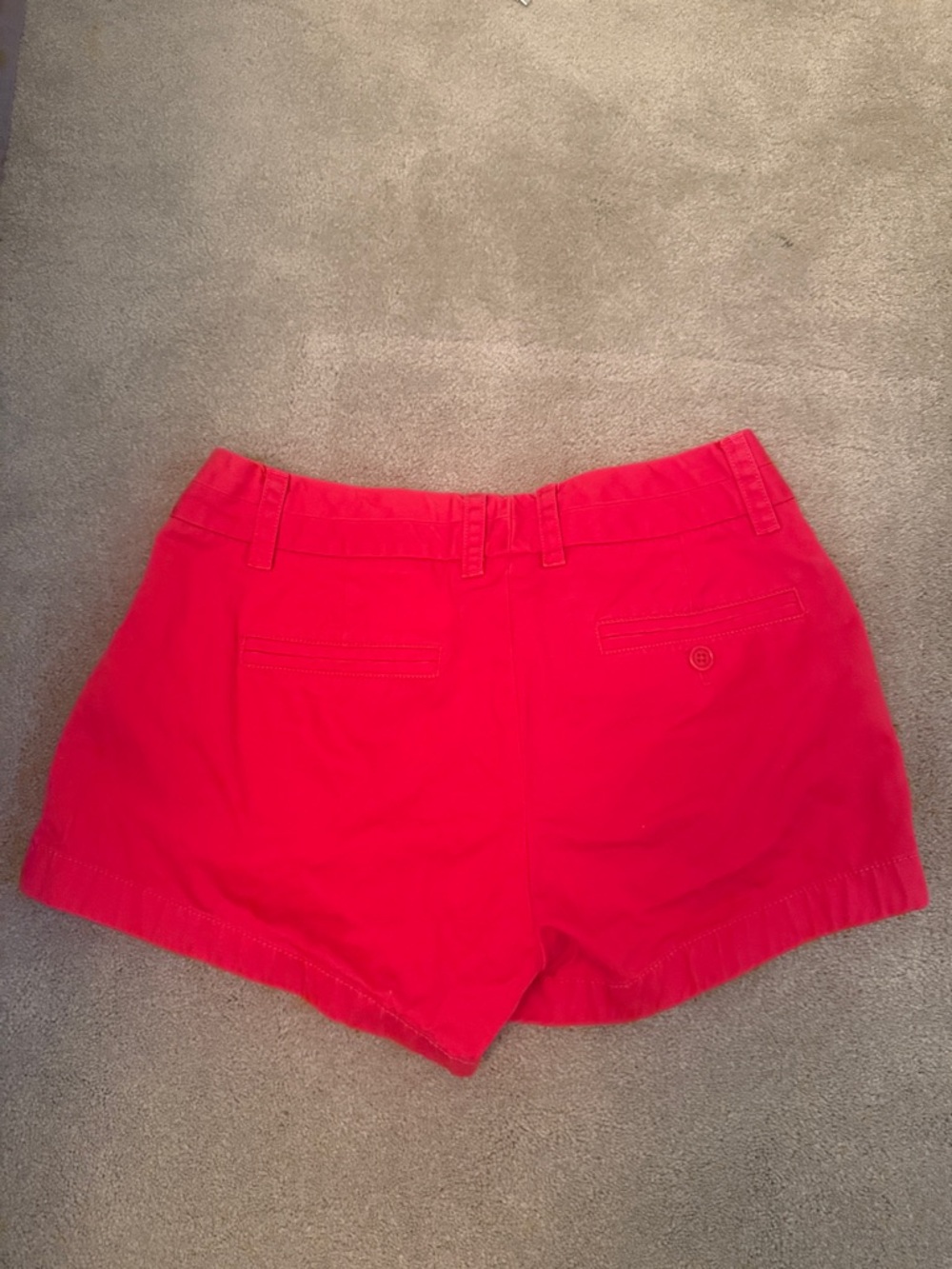 J. Crew Red Cotton Mid-Rise Bermuda Shorts - Picture 3 of 8